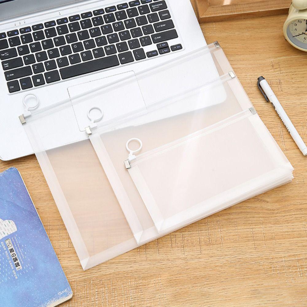 A4/A5/A6 Stationery Bag Transparent Storage Bag Simple File Folder  Students