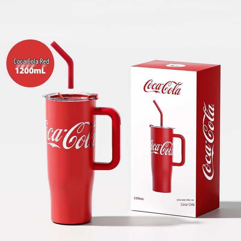 Термокружка NONOO Coca-Cola 1200 мл с трубочкой