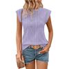 2026 Summer New Women's Round Neck Jacquard Casual Loose Fit Versatile Short Sleeve T-Shirt