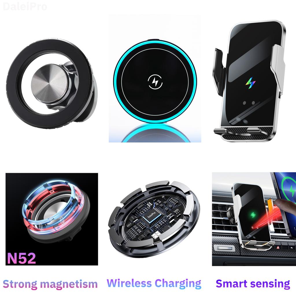 Special Car Phone Holder for BMW X1 F48 2016 2017 2018 2019-2022 Car Wireless Charging Mount Magnetic MagSafe Holder Car Charger