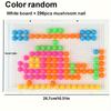 Mushroom Nails Plate Toys Puzzles Jigsaw Puzzle Creative Mosaic Pegboard Educational Toys Educational Building Block Diy Toys