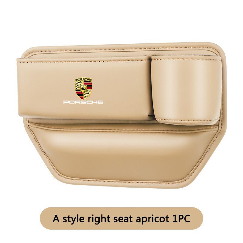 Bilbarnstol Glipa Läder Förvaringslåda Vattenkopp Telefonhållare Bilaccessoarer För Porsche Cayenne Panamera Macan 911 718 Taycan Cayman