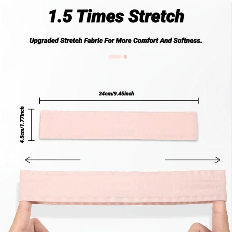 Sports Seamless Elastic Headband With Sweat Absorption And Anti Slip Moisture Fitness Yoga Cycling Sweatband For Sweat Stopping