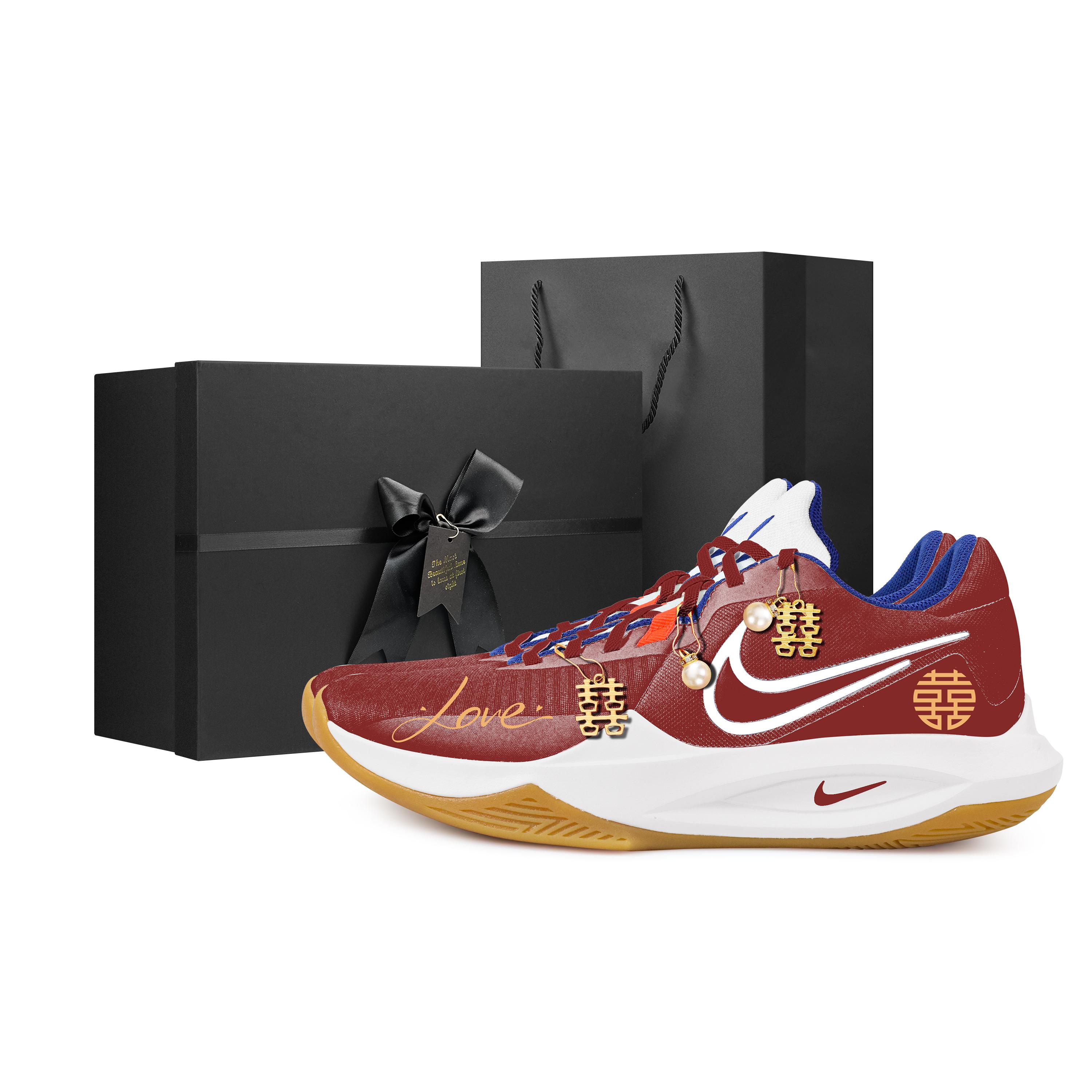 

Nike Precision 6 Low top Basketball Shoes Men s Red HV1796-141(Team529-) 45