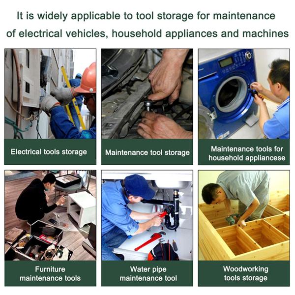 1PC Gardening Tool Storage Bag, Garden Tool Tote for w/ 6 Pockets Garden Tool Organi