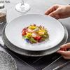 Creative High Foot Ceramic Plate Restaurant Salad Plate Dessert Dish Steak Plate Sushi Dish Molecular Cuisine Featured Tableware
