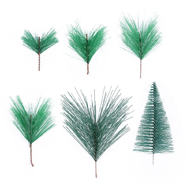 Künstlicher Kiefernnadelzweig Weihnachten Künstliches Grün Kiefernzweig Blatt