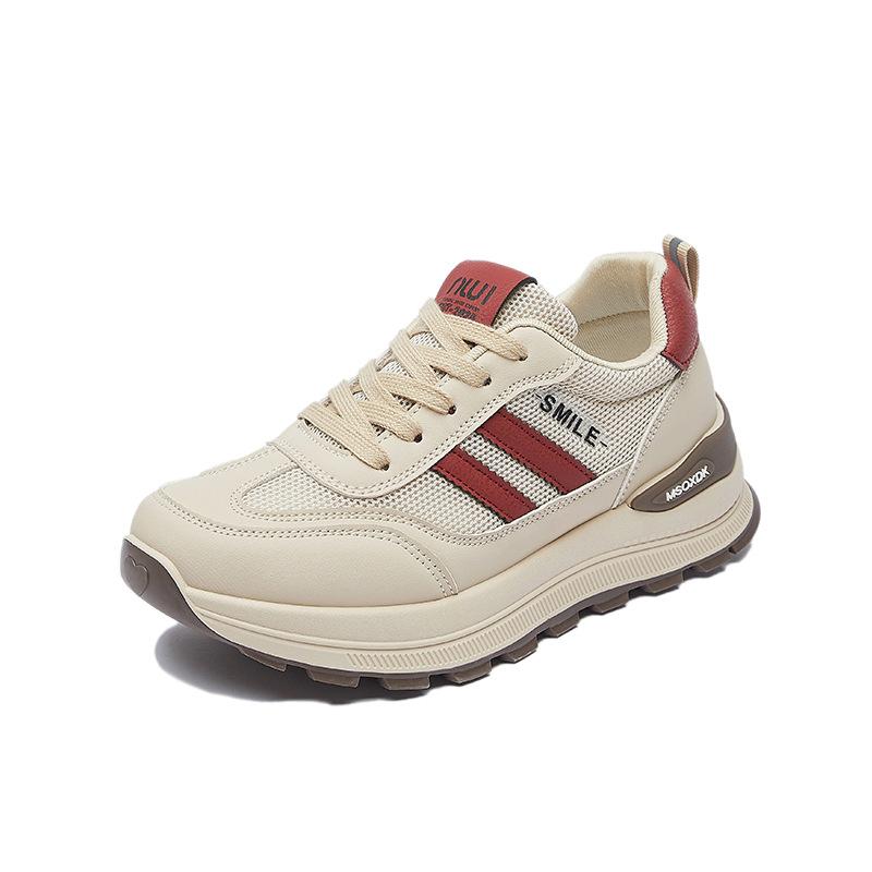 Super soft and high-value student sports shoes mesh breathable spring new platform dad shoes casual running shoes