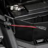 Battery SAE Power Lead with Panel Mount Body, Tethered Dust Cover, Copper Conductors, and Red and Black Wires for Fixed Access, 4 Pack