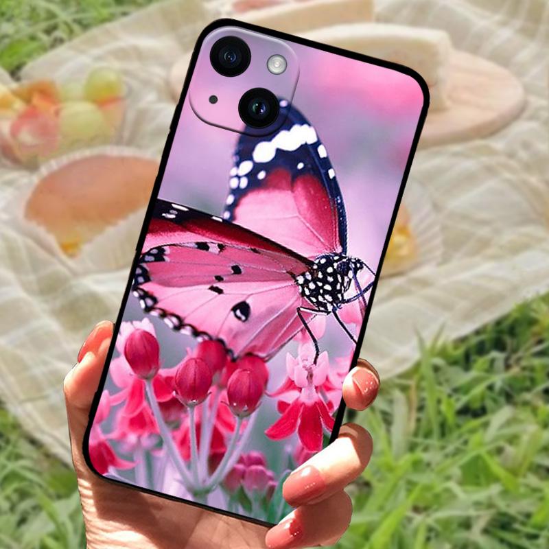 Cute Animal Phone Case For iPhone 15 Plus Soft Silicone TPU Shockproof Back Cover For iPhone 15 Pro Max 15Pro Protection Cases