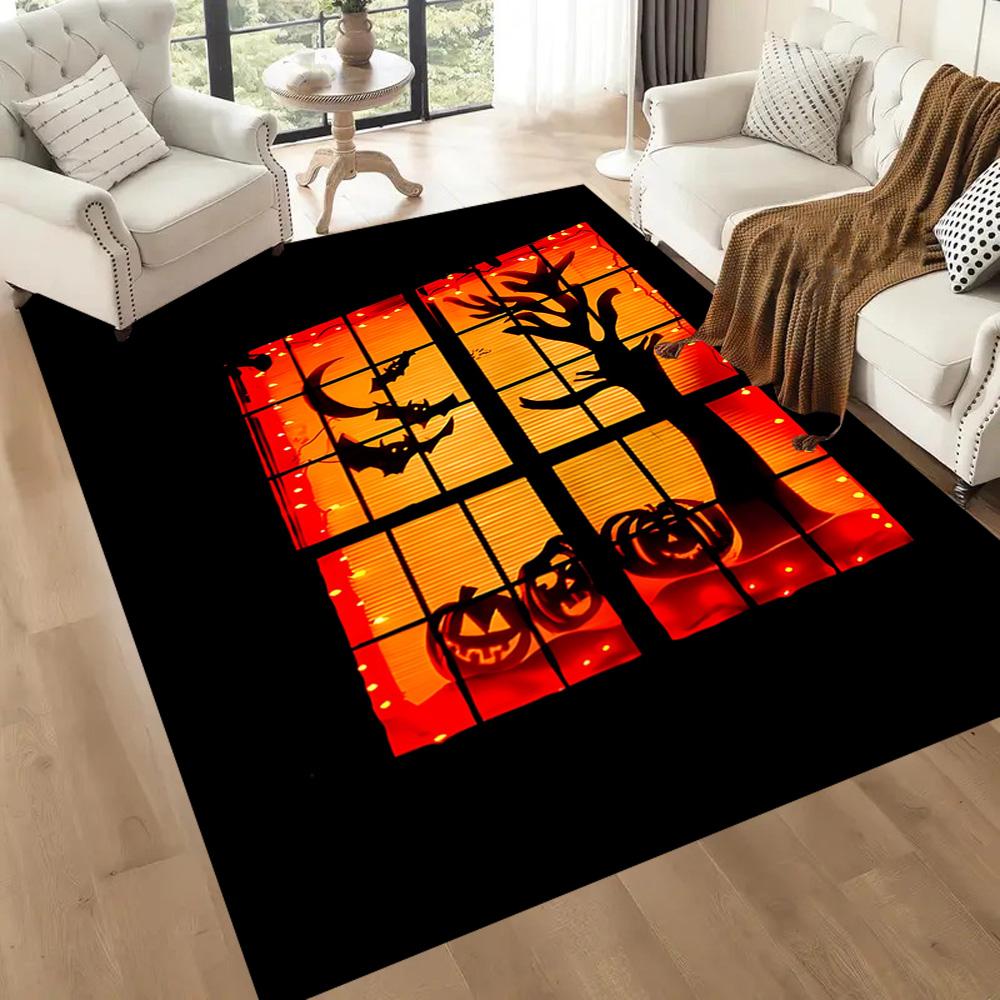 Halloween 95 Area Rug Design for Balcony Dormitory Entryway Playrooms Anti-slip Rug Office Home Decor Wedding Party Gift