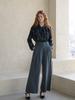 CAHIERS Wide Slacks Set-Up Pants_Jungle Green