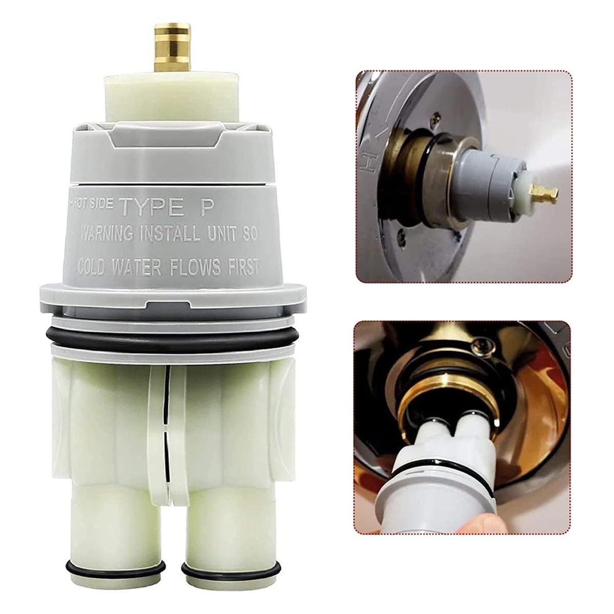 

RP46074 Shower Cartridge Replacement for Delta 13/14 Series Single Handle Bath Tub Shower Faucet with RP22734 Bonnet Nut China Mainland