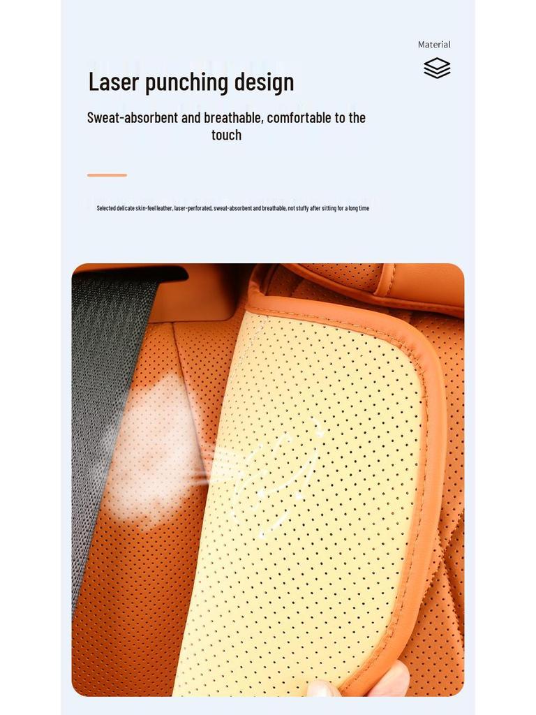 AITO M9 Nappa Leather Car Seat Cushion - Breathable, Ventilated, All-Season Cover