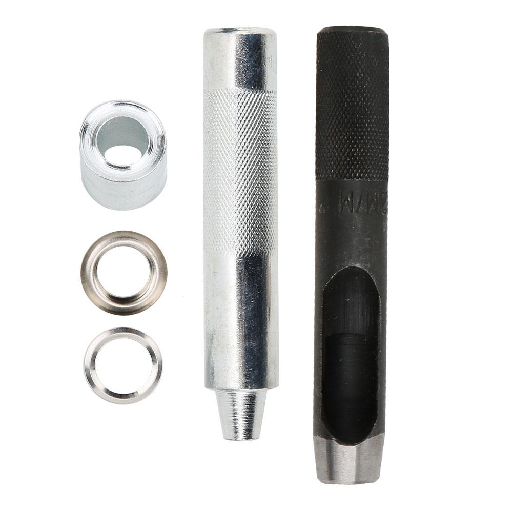 12mm Metall Nieten Messing Ösen Kit Schuhe Tasche Kleidung Zubehör
