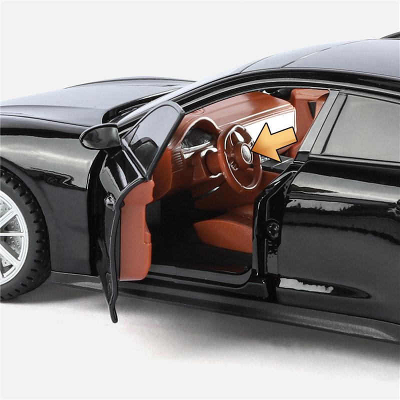 AABKQ1 1:24 Porsche Panamera 2025 Coupe Alloy Sports Car Model Diecast Metal Vehicle Car Model Sound and Light Simulation Kids Toy Gift