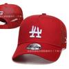 Berretto da Baseball Lettera LA Visiera Curva Regolabile Cotone Lino Cappello da Papà Uomo Donna Sport all'Aperto