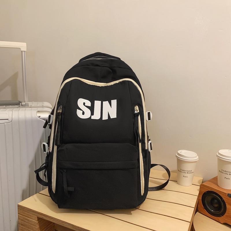 Schoolbag Japanese simple and fashionable backpack 1011 summer new middle school schoolbag college student college style alphabet backpack