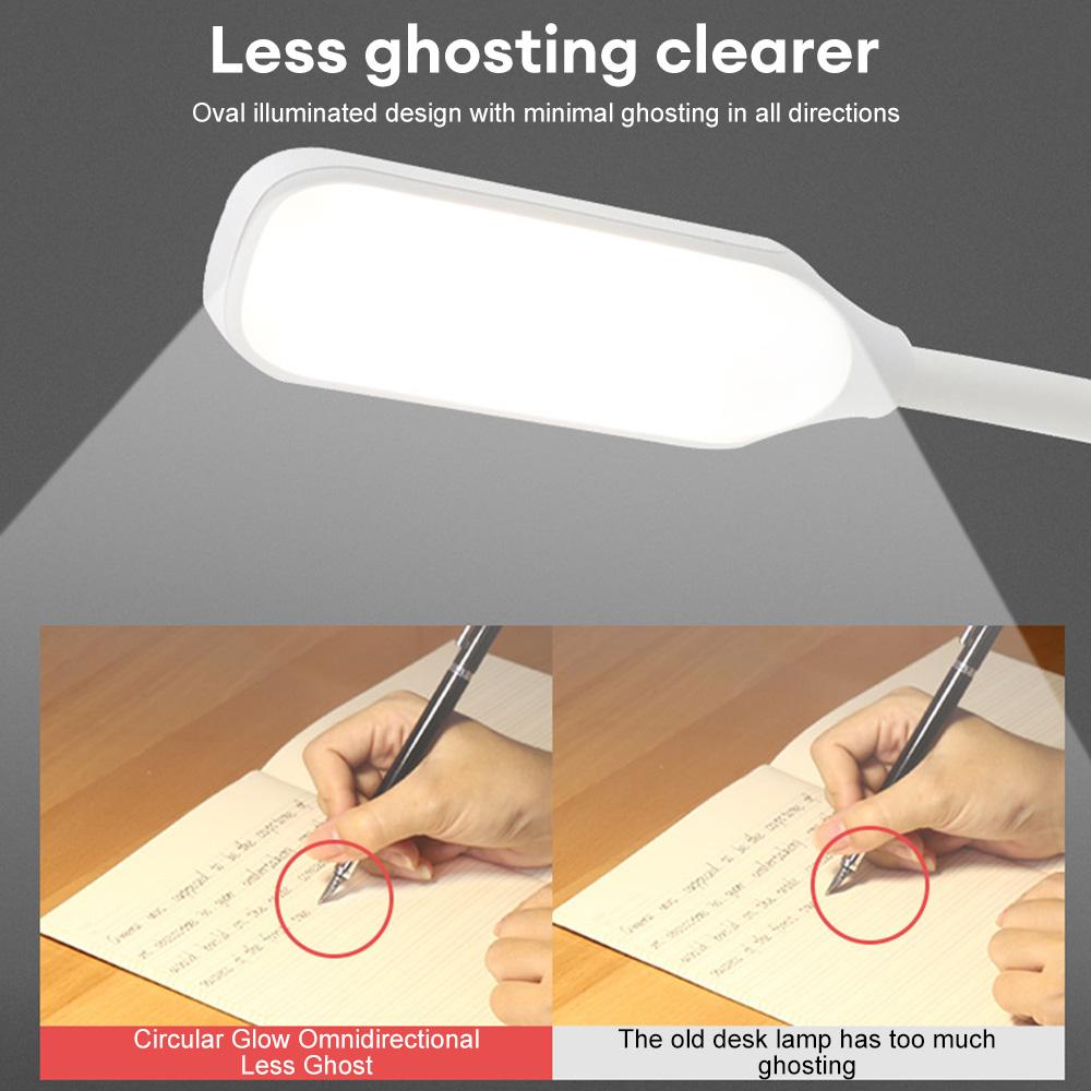 7 LED Livro Luz USB Recarregável Luz de Leitura 3 Níveis Quente Frio Branco Luz do Dia Portátil Flexível Fácil Clipe Noite Lâmpada de Leitura