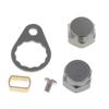 Carbon Fiber Fishing Reel Handle and Colorful Metal Knobs - Gray