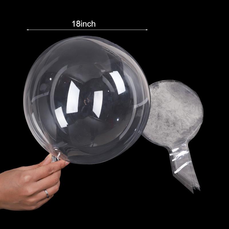 10/12/18/20/24inch Transparent Bobo Balloon 10Pcs Clear Bubble Ball Wedding Birthday Party Decoration Kids Favors Helium Globos