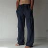 New Men's Trousers Hemp Casual Solid Color Thin Linen Men's Trousers Spot