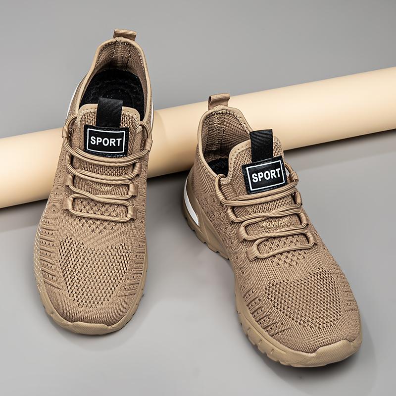 Fashion Men's Running Shoes Fitness Shoes, Anti Slip Tennis Exercise Walking Sports Casual Lightweight Breathable Mesh Shoes Designer