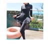 New Plus Size Conservative Long Sleeve Swimwear: Slimming, Belly-Concealing, Sun Protection, Student Sport Style, Diving Suit.