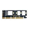 CableCC NGFF NVMe SSD to Express 16X X4 Adapter not M-KEY M.2 PCI-E 3.0 (Bracket included)