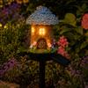 Resin House Stake Light, Lights for Garden Decoration