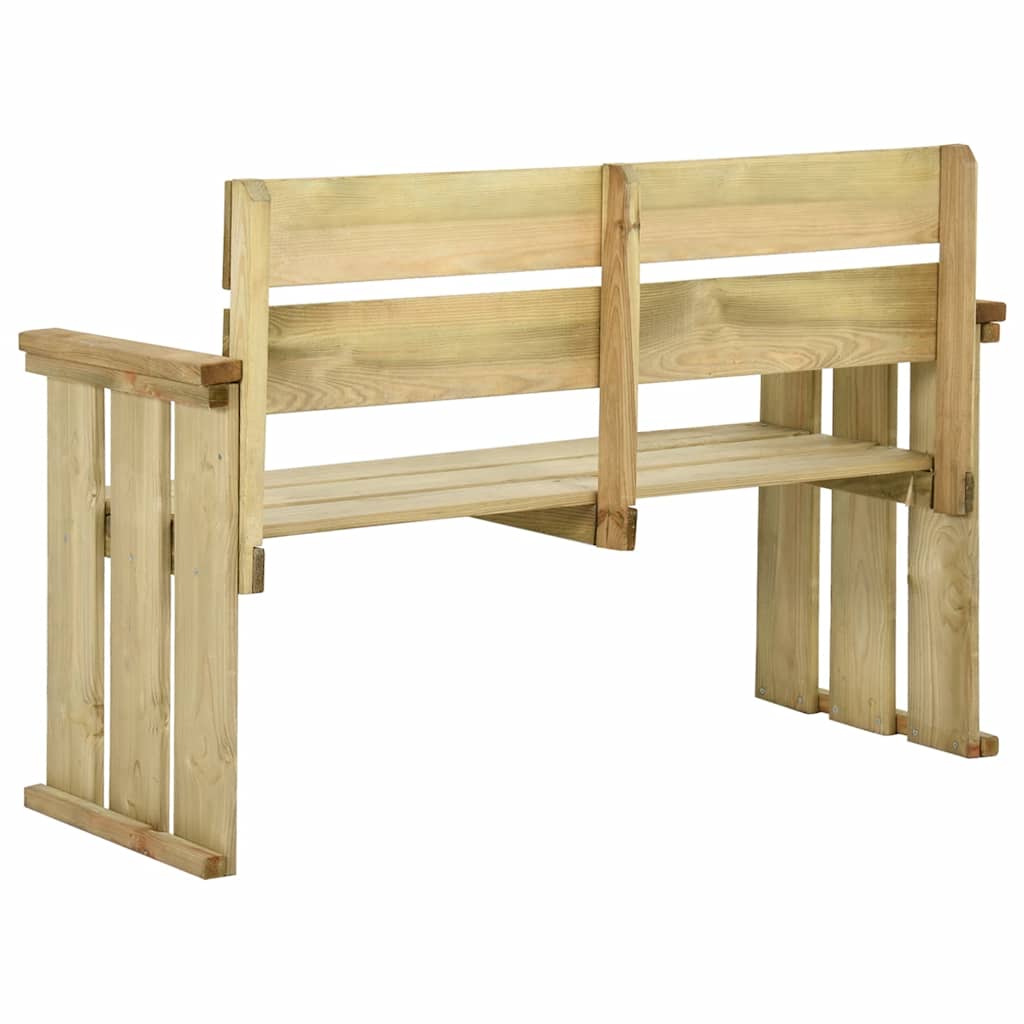 Garden Bench 121 cm Impregnated Pine Wood
