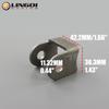 LESQUE Shock Absorber Flat Fork Bracket U-Shaped Fixed Supporting Seat For Motorcycle ATV Dirt Pit Bike Go Kart UTV Buggy
