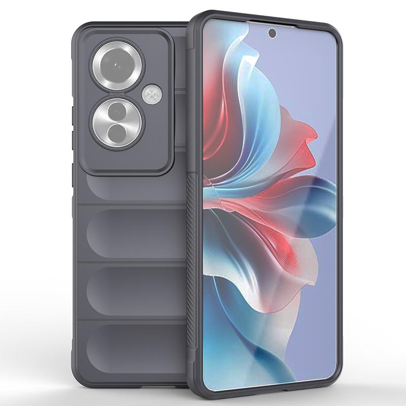 

Противоударный чехол для OPPO Reno 7 10 11 Pro 11F Чехол для телефона Жидкий силикон Coque For Reno11Pro серый