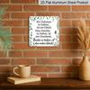 2D Flat 1pc, Vintage Home and Family Theme Aluminum Decorative Plaques, Country Style, Classic Home Decor, Family Quotes, Bedroom, Dining Room, and