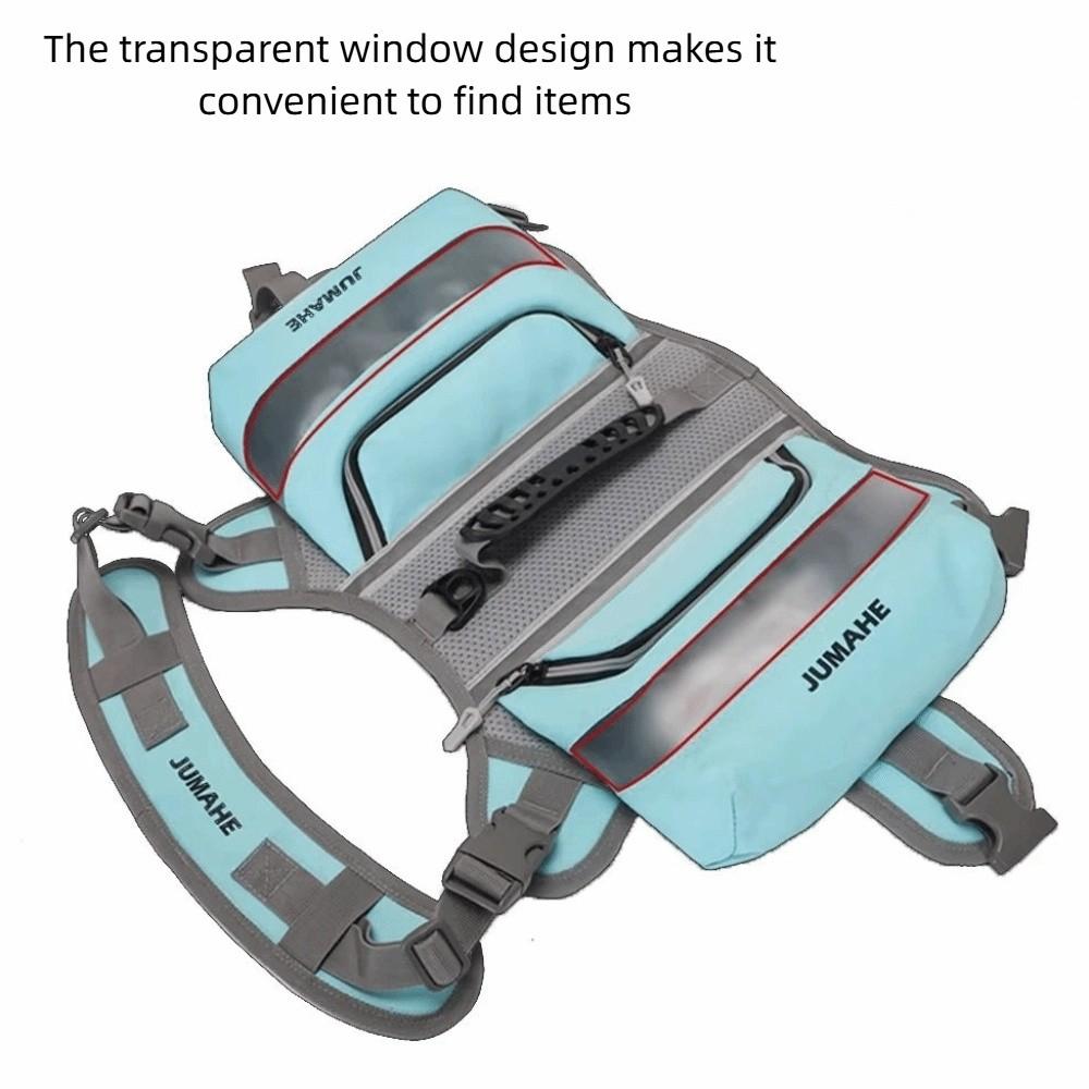 Adjustable Dog Snack Bag Reflective Dog Harness Saddlebag Portable Dog Training Backpack Outdoor