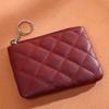Ladies With Zipper Gift PU Leather Card Case Money clips Key Wallets Women Coin purse Mini Coin Bag