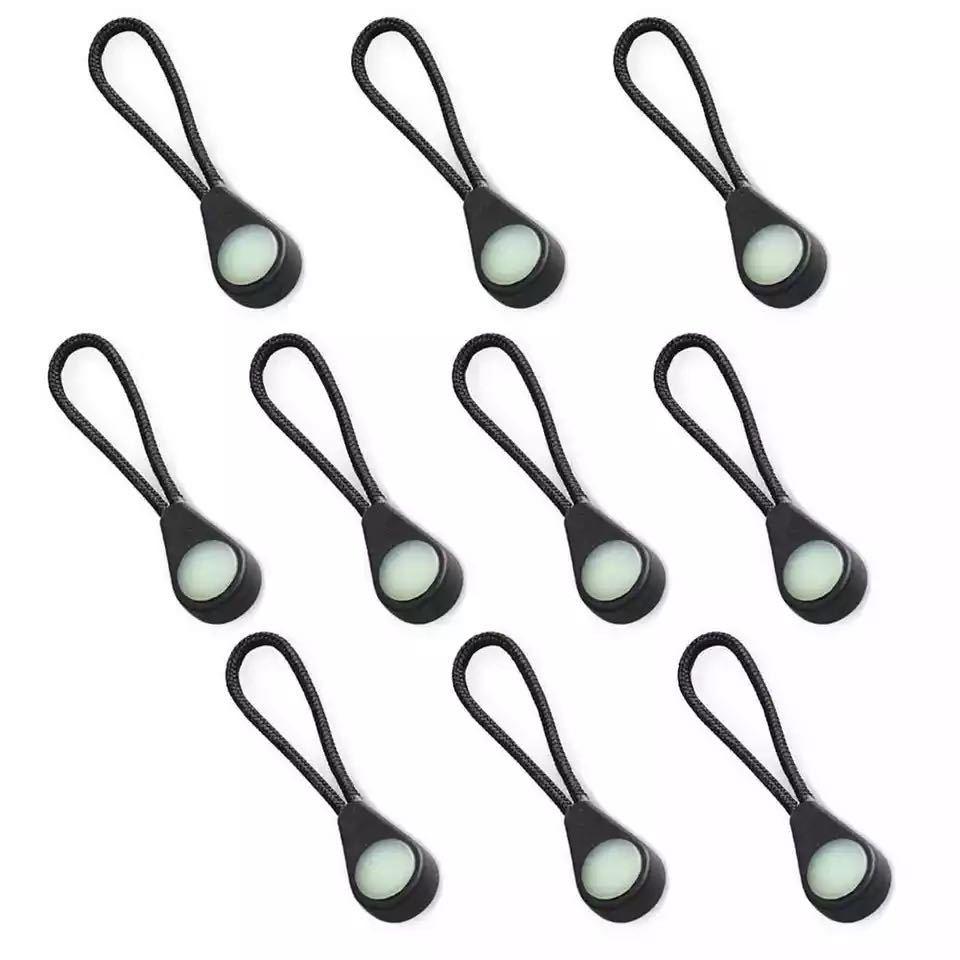 Luminous Zipper Puller for Clothes - PU & PVC Tail Rope