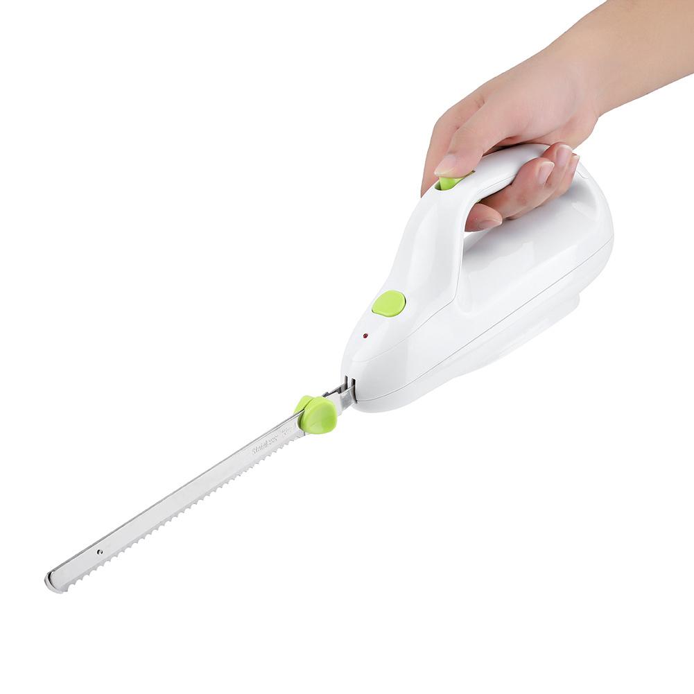 Kitchen Electric Bread Knife Automatic Toast Meat Cutter Stainless Steel Blade