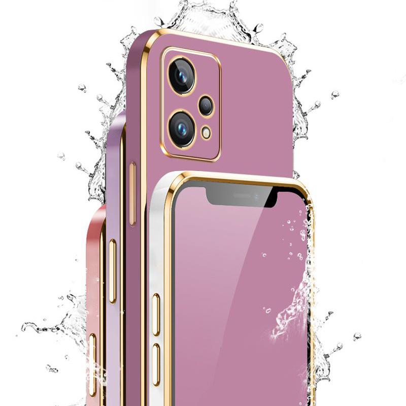 Pro Realme 9 Case Realme 9 5G telefonní pouzdro Realme 9 Pro + 9 9i 5G 9i Realme 9 Pro Plus Luxusní čtvercový pokovování nárazuvzdorný zadní kryt