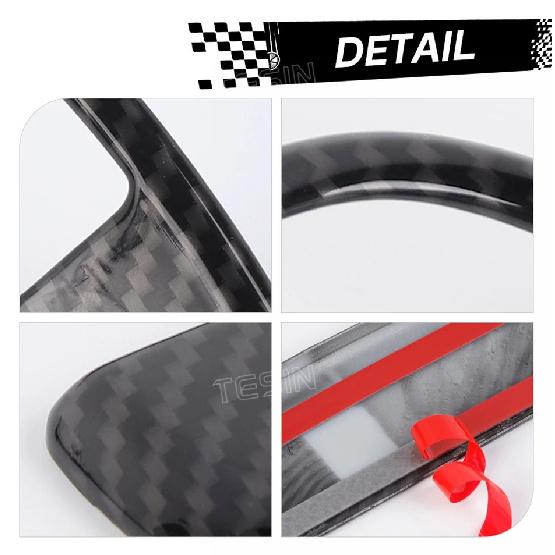 TESIN Car Door Handle Bowl Decoration Cover Stickers for Suzuki Jimny 2007-2012 2013 2014 2015 2016 2017 Exterior Accessories