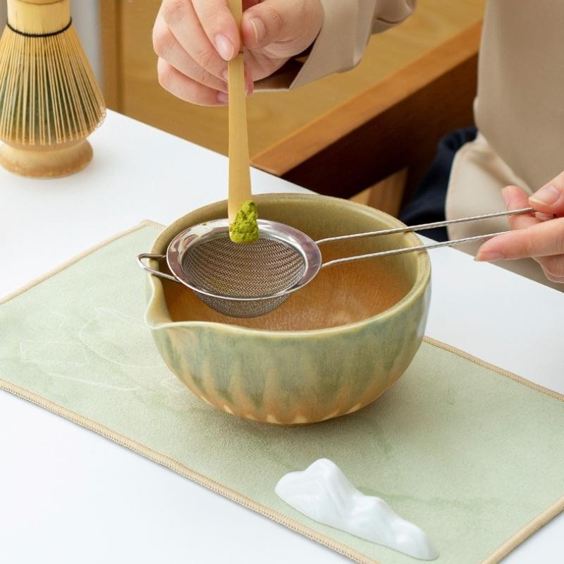 5/7piece Set Ceramic Gradual Change Color Tea Stand Matcha Bowl Set To Order Tea Japanese Style Complete Set of Tea Tools