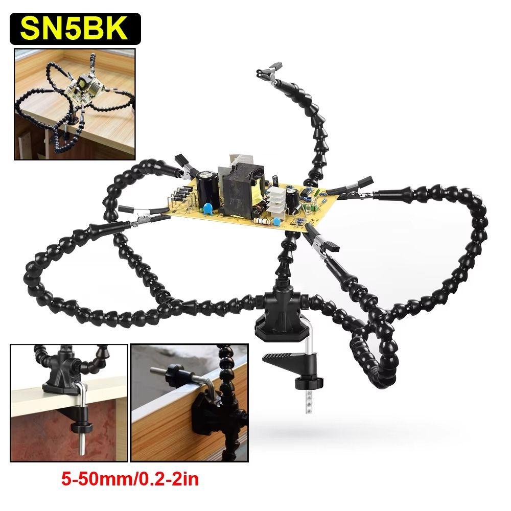 Soldering Third Hand Tool Multi-Purpose PCB Holder Flexible Arms Tool  Hobby Workshop
