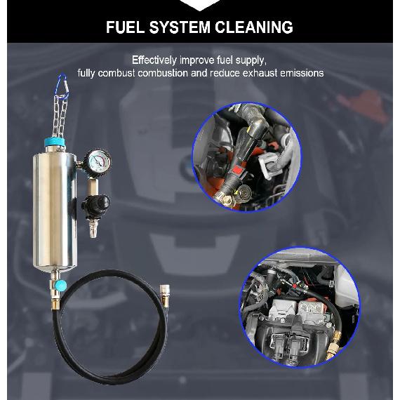 Petrol Car Injector Cleaner GX100 Auto Fuel Injector Nozzle Flushing For Petrol EFI Throttle Tools for Petrol Car