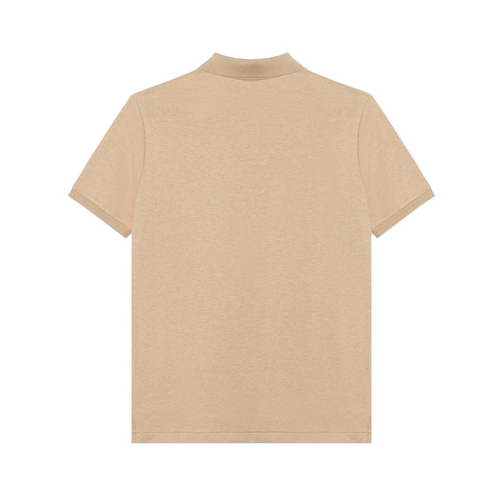 Polo Ralph Lauren SS23 Solid Color Short Sleeve Polo Shirt Men tops Brown 710870645-022