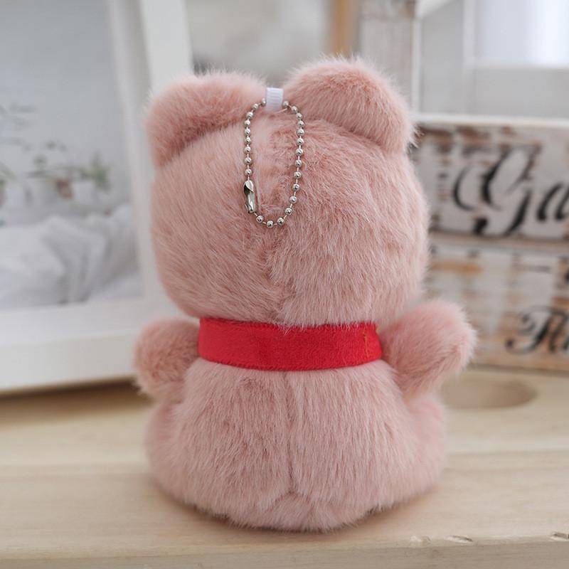 Plush Bear Delightful Keychain Soft Fabric And Cozy Pp Cotton Perfect Gifts For