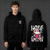 Couple casual loose hooded sweatshirt autumn and winter new alphabet printed sweater