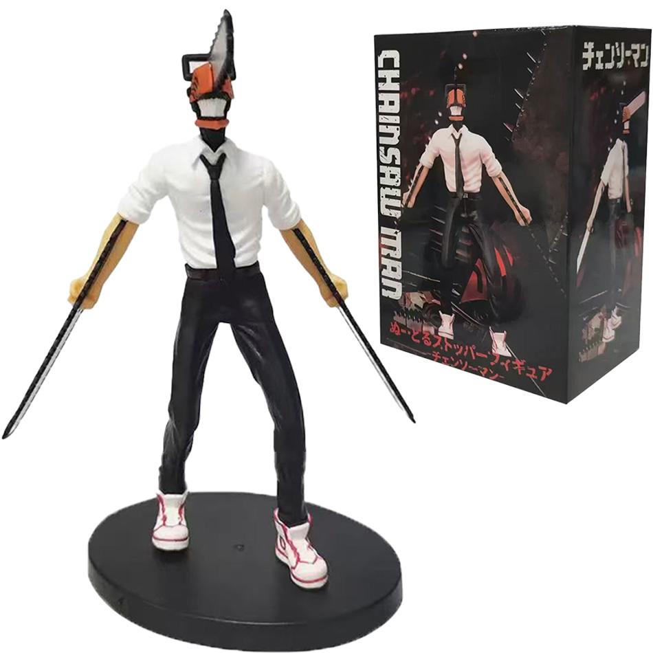 3Pcs Chainsaw Man Denji Anime Figure Denji/Power Action Figure 1560 Chainsaw Man Denji Figurine Adult Collectible Model Doll Toy