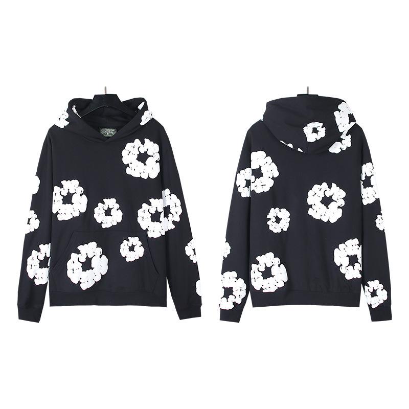 Denim Tears Unisex Ziedu Dizaina Tīras