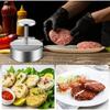 Manual Hamburger Meat Patty Press Food Stainless Steel Burger Press Round Hamburger Patty DIY Meat Dumpling Kitchen Accessories