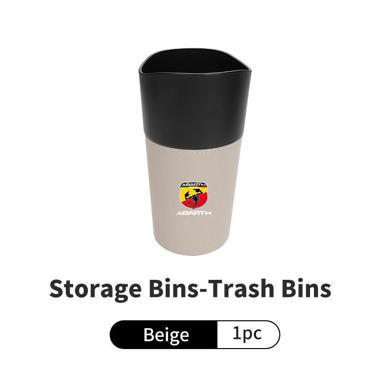 Car Water Cup Phone Beverage Holder Trash Can Storage Bucket For Abarth Fiat Grande Punto Tipo Stilo Ducato Palio 500x